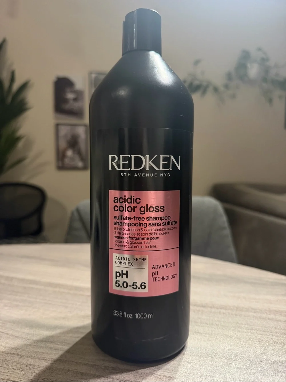 Redken Acidic Color Gloss Shampoo LITER Pro Licensed Sealed Brand New!